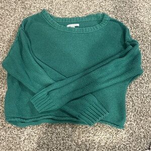 American Eagle Outfitters Teal Crew Neck Sweater